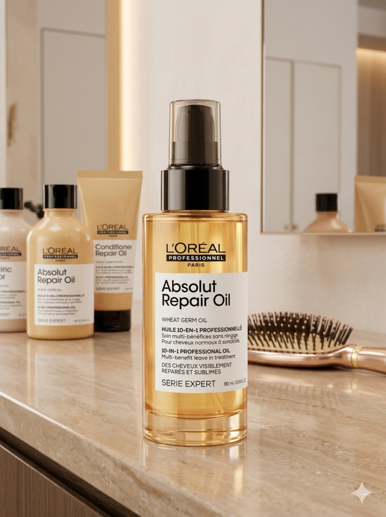 loreal professionnel absolut repair oil huile 10 en 1 cheveux abimes clubutil