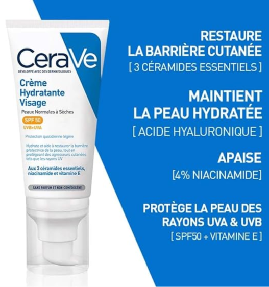 CeraVe Crème pour Hydratation 