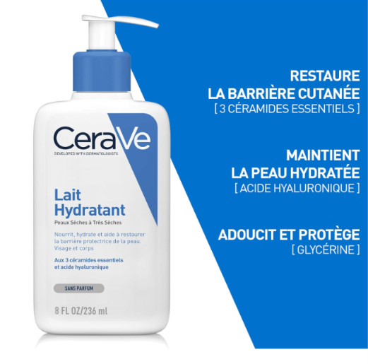 Flacon lait hydratant CeraVe