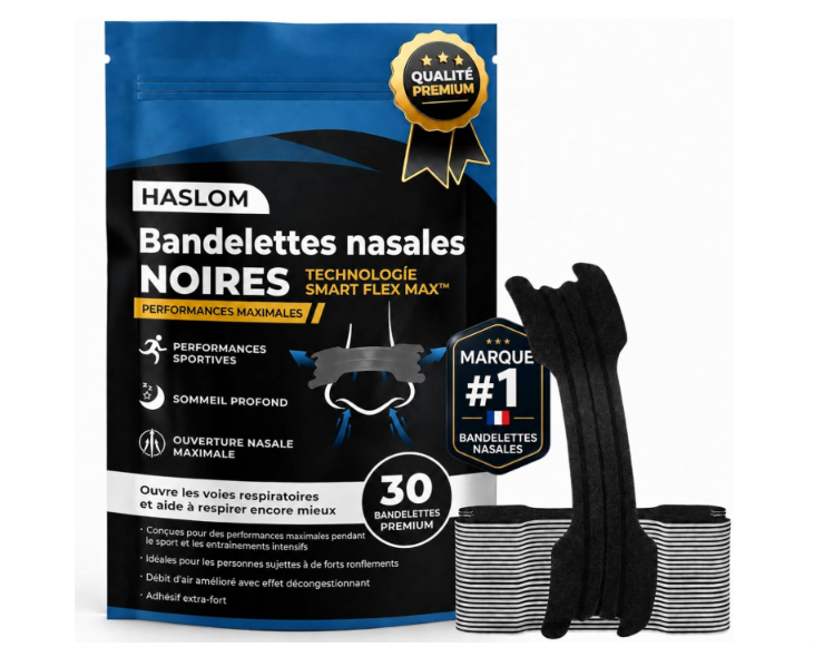30 bandelettes nasales HASLOM