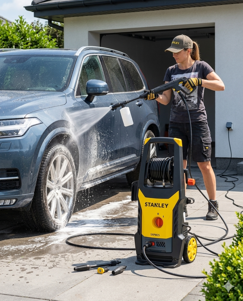 stanley sxpw25 nettoyeur haute pression lavage voiture dalles clubutil