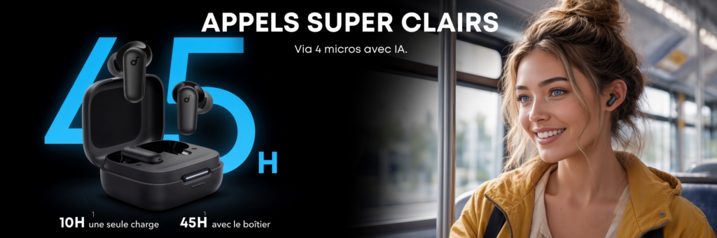 présentation écouteurs Soundcore Anker P30i : le meilleur qualité/prix 