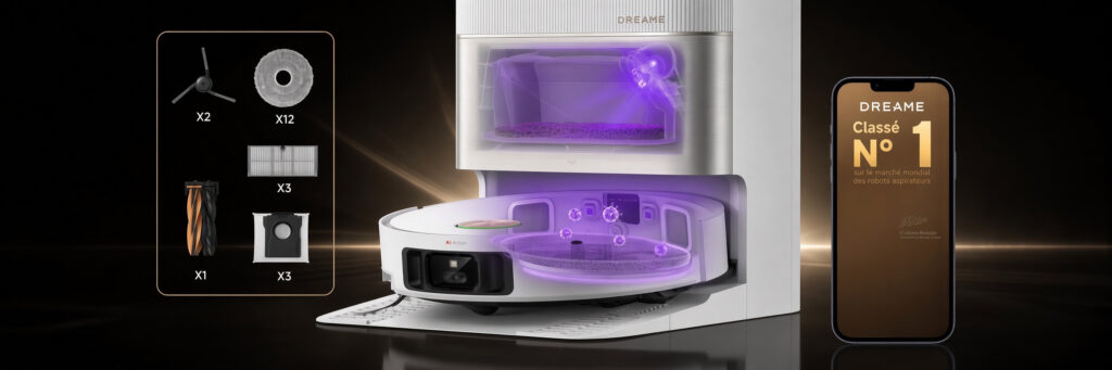 présentation aspirateur robot laveur Dreame X50 Ultra Complete