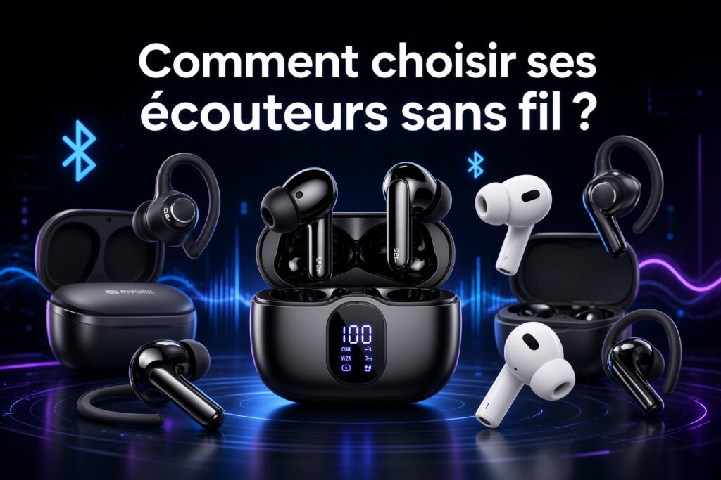 écouteurs en présentation, image style pro